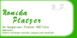 monika platzer business card